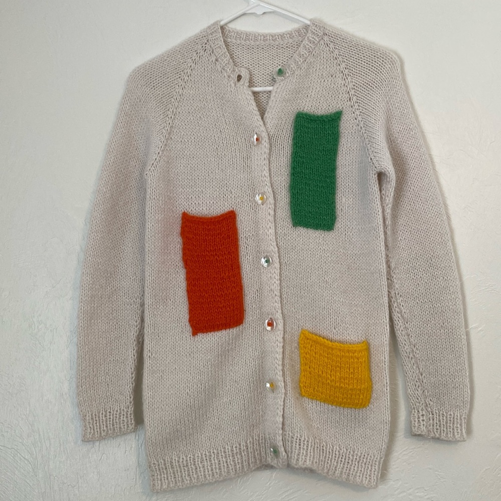 Vintage Multi Pocket Grandma Cardigan